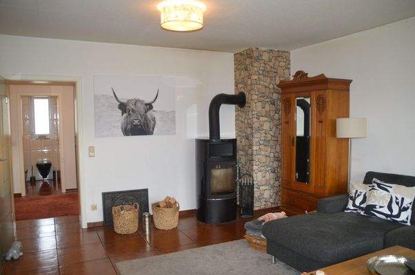 Der Kaminofen ist auch schon da !