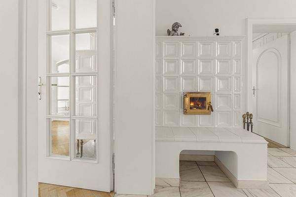 Kachelofen Ansicht vom Vorzimmer