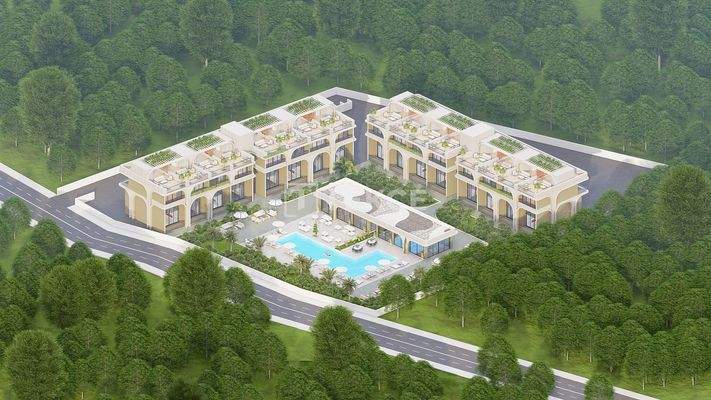 Apartments with Communal Swimming Pool in Bahçeli Girne