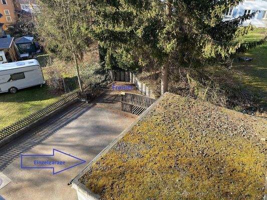 Hofraum mit Garage und Freisitz