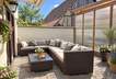 Terrassenmöbel dekoriert visualisiert  