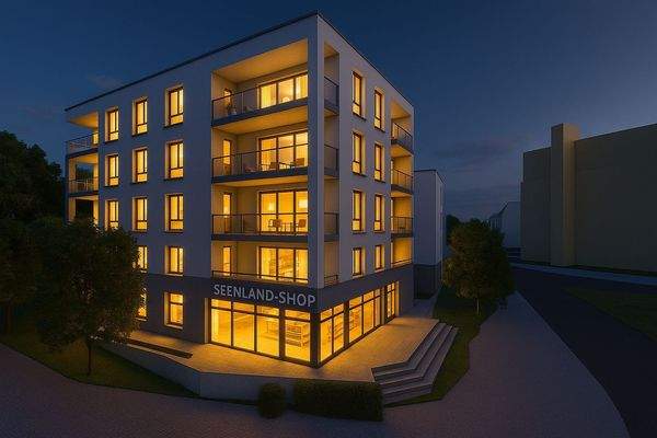 Wohnensemble am Abend