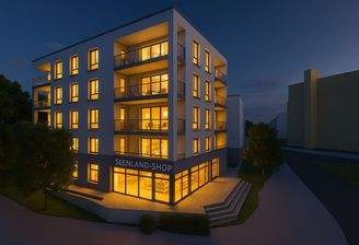 Wohnensemble am Abend