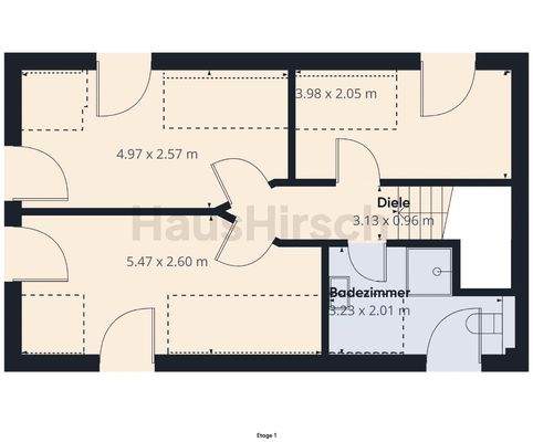 Grundriss Vorderhaus 1.OG