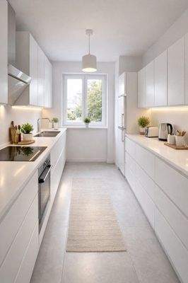 Küche mit Einrichtungsbeispiel