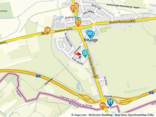 Geolyzer Kartenausschnitt