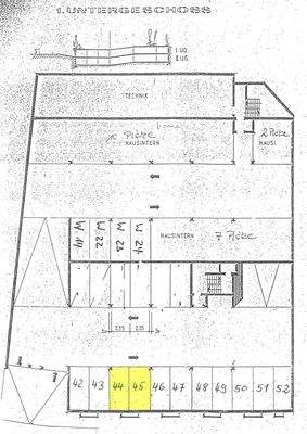 Grundriss TG Nr. 44 + 45