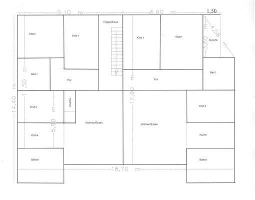 Mustergrundriss Wohnungen