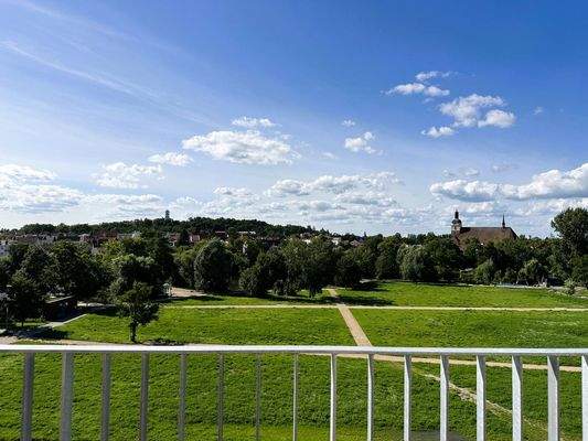traumhafter Blick auf´s Packhof-Gelände
