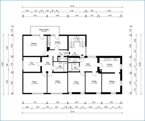 Grundriss Whg.04 und 05