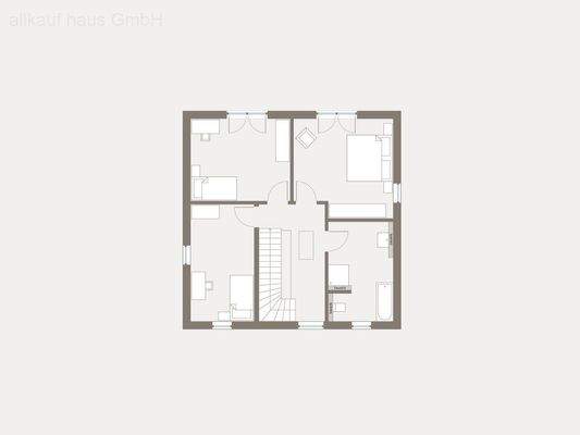 Erdgeschoss Grundriss ohne Aufpreis frei änderbar!