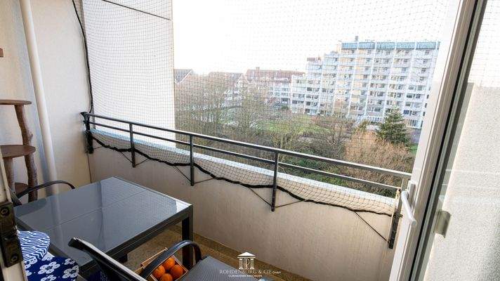 Windgeschützte Loggia