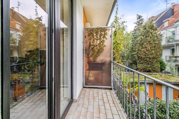 Balkon im Hochparterre