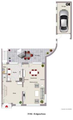 Grundriss EG visu 3146