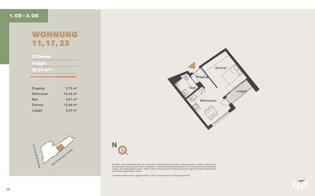 EASE - Grundriss WE11 WE17 WE23