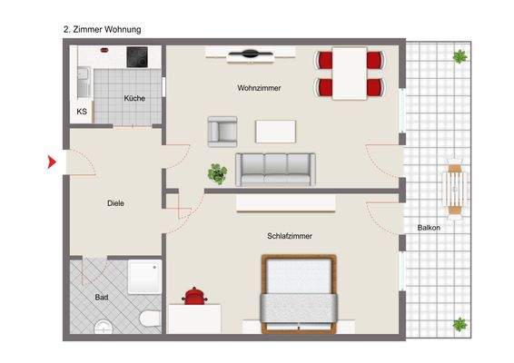 Grundriss 2. Obergeschoss