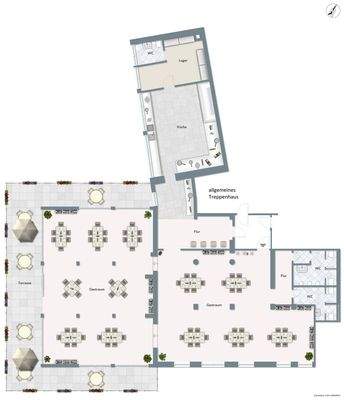 Grundriss Gewerbe derzeit