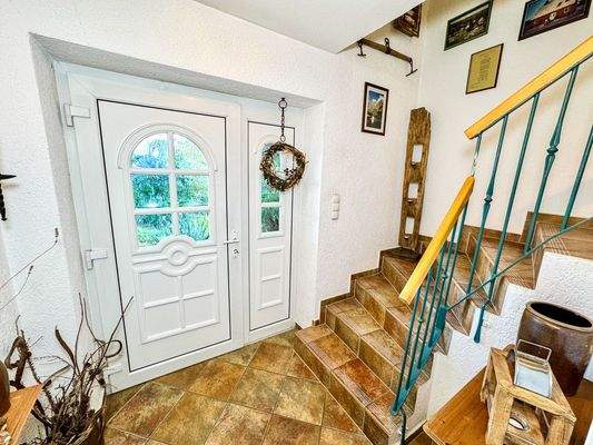 Der helle Eingangsbereich