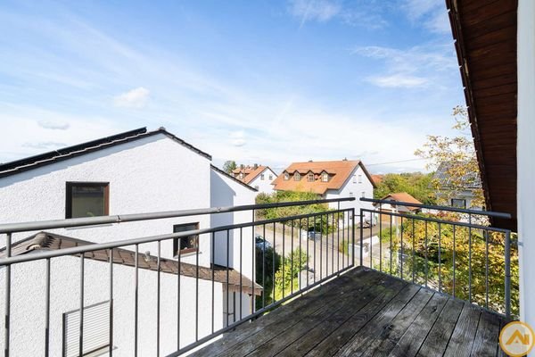 Balkon in West-Ausrichtung