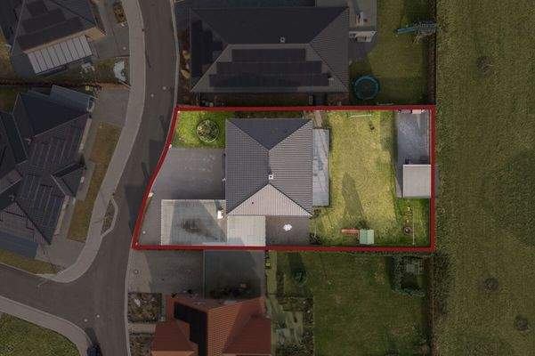 Grundstück von oben