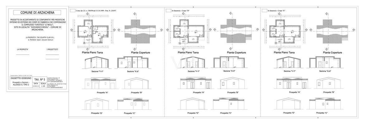 Tav 5_11 - Piante, Prospetti e Sezioni - ALLOGGI TIPO 2