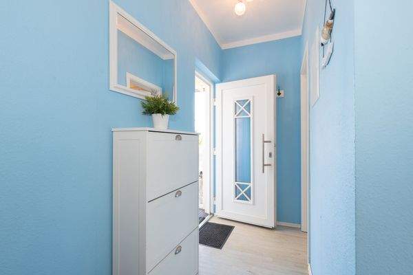 Der helle Eingangsbereich