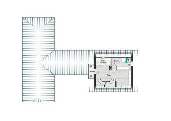 Grundriss Dachgeschoss (Altbau)