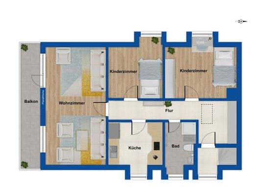 Grundriss Dachgeschoss