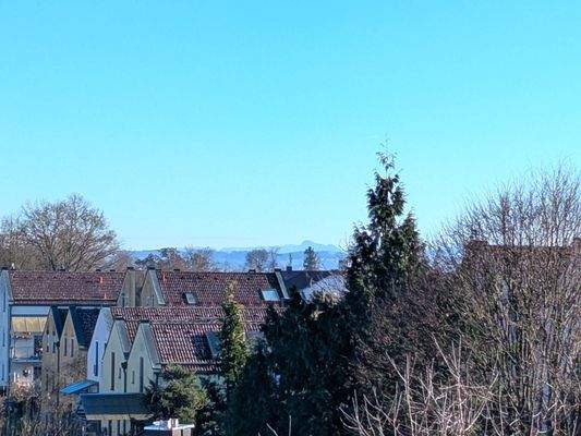 Fernblick aus Zimmer 2 bis in die Berge (bei Föhn)