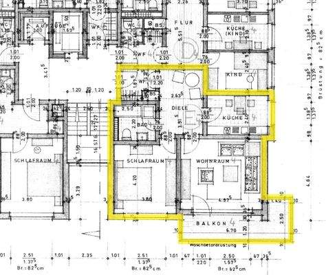 Grundriss Whg. E4, 3. OG