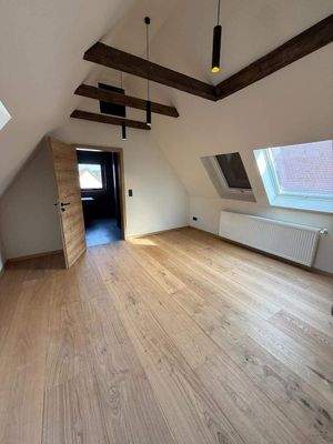 Schlafzimmer im Spitzboden