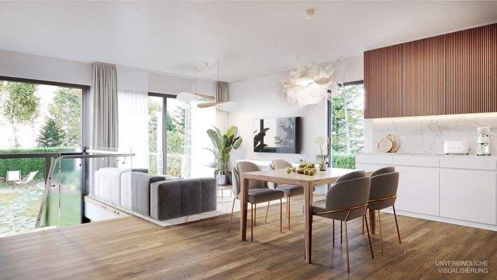 Innenansicht Wohnzimmer Variante I