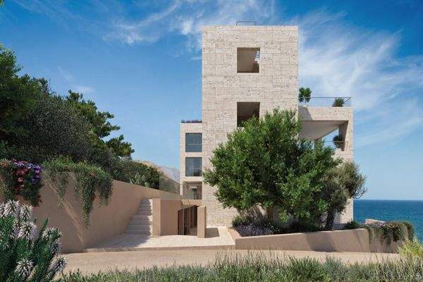 Kreta, Kissamos: Elegante Wohnung am Meer mit unverbautem Blick auf die Ägäis zu verkaufen