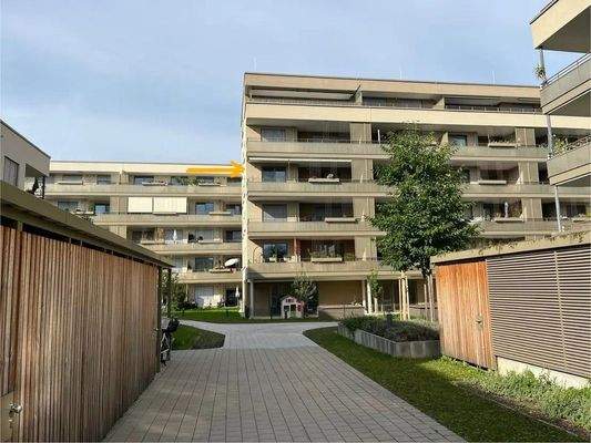 Blick auf die Wohnung