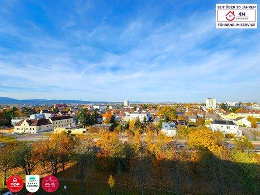 Ausblick aus dem Schlafzimmer