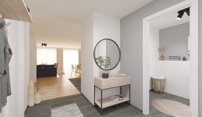 Im schönen Eingangsbereich heißen Sie Ihre Gäste w