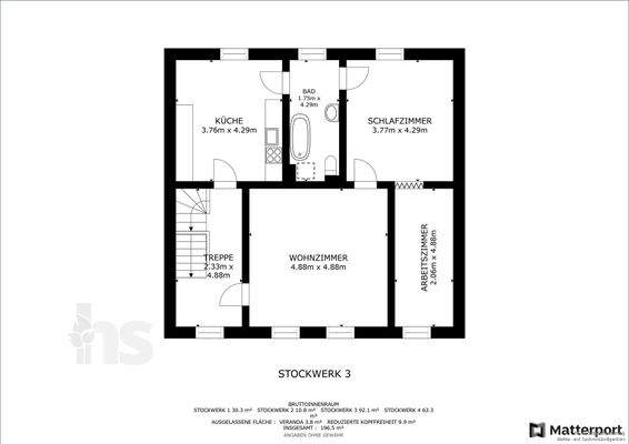 Grundriss Obergeschoss