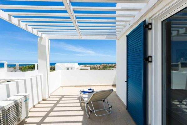 Kreta, Asprouliani: Schönes Haus in toller Anlage mit Meerblick zu verkaufen