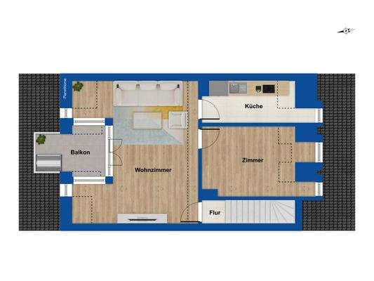 Grundriss Wohnung Dachgeschoss