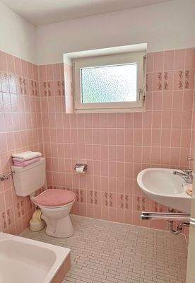 Untergeschoss: 1 Zimmer-Apartment rechts Pantry-Küche und Duschbad 