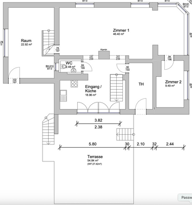 Grundriss Hochparterre