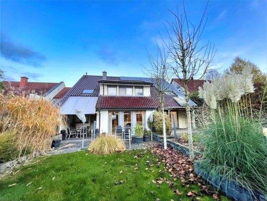 Gartenansicht Herbst