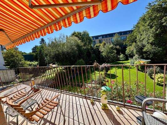 Ausblick im EG in den Garten