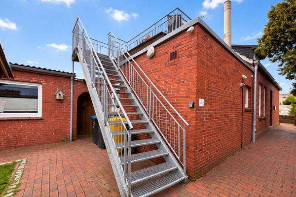Ansicht der Treppe ins Dachgeschoss