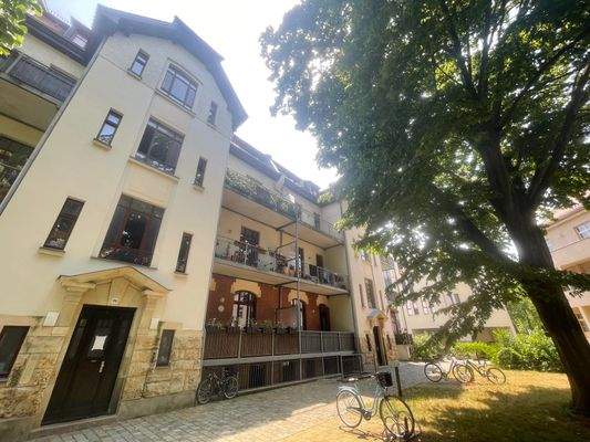 Rückansicht des Wohnhauses