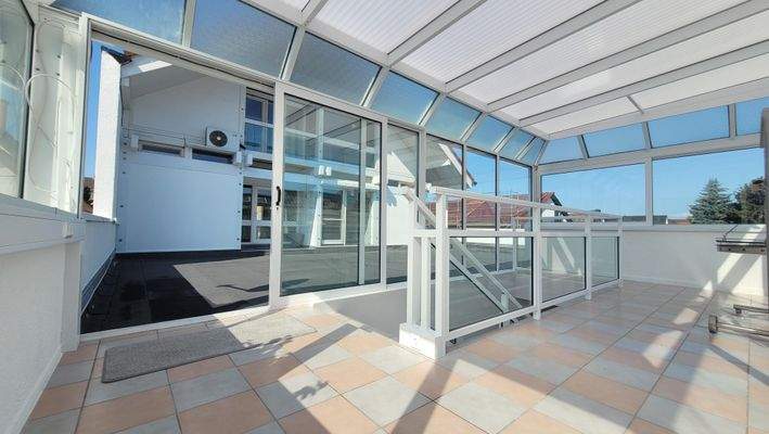 Blick Treppenhaus zum Einfamilienhaus