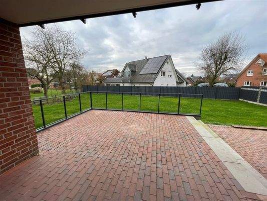 Terrasse kurz vor Fertigstellung