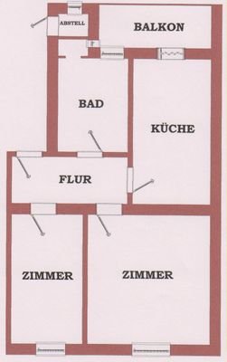 Grundriss AK von Bad begehbar