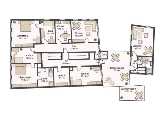 Grundriss Obergeschoss 