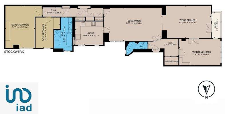 Schematischer Grundriss 